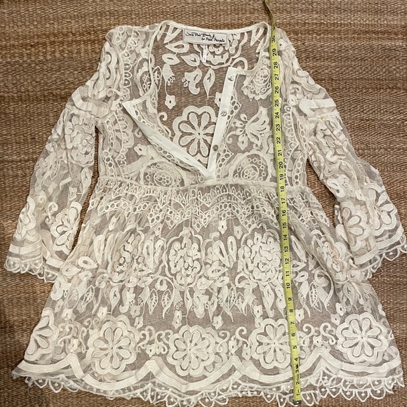 Free People Lace Tunic Blouse - Picture 7 of 10